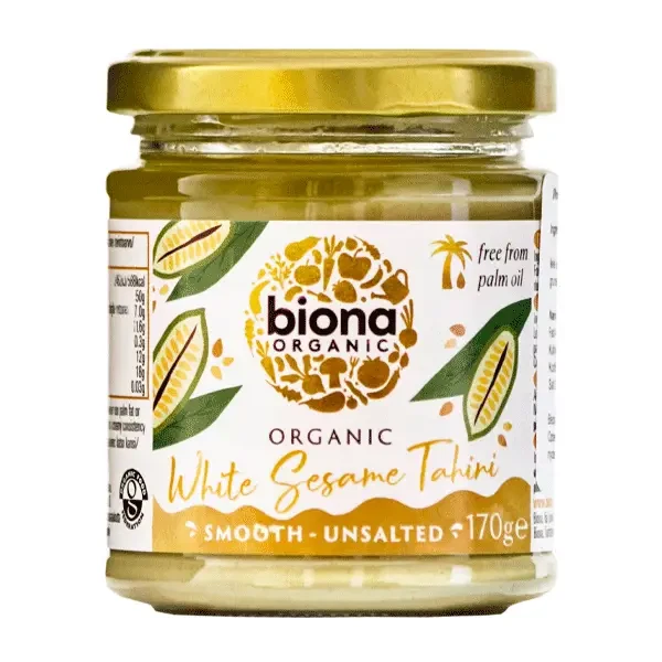 White Sesame Tahine Smooth Unsalted 170 g økologisk
