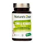 Zink & Kobber Natures Own 50 vegetabilske tabletter