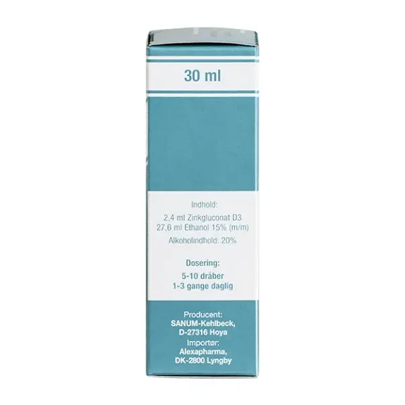 Zinkokehl dråber Sanum 30 ml