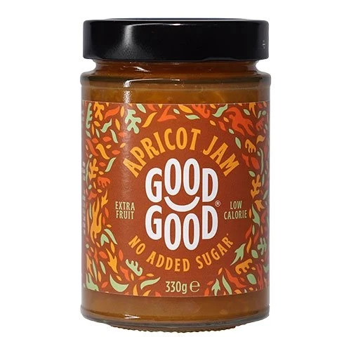 Abrikosmarmelade m. stevia 330 g