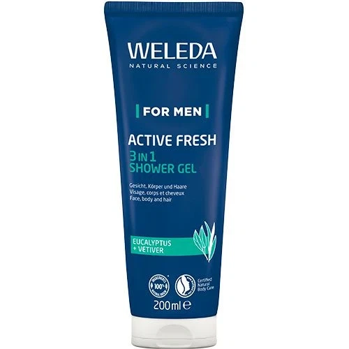 Weleda Active Fresh 3in1 Shower Gel - For men 200 ml