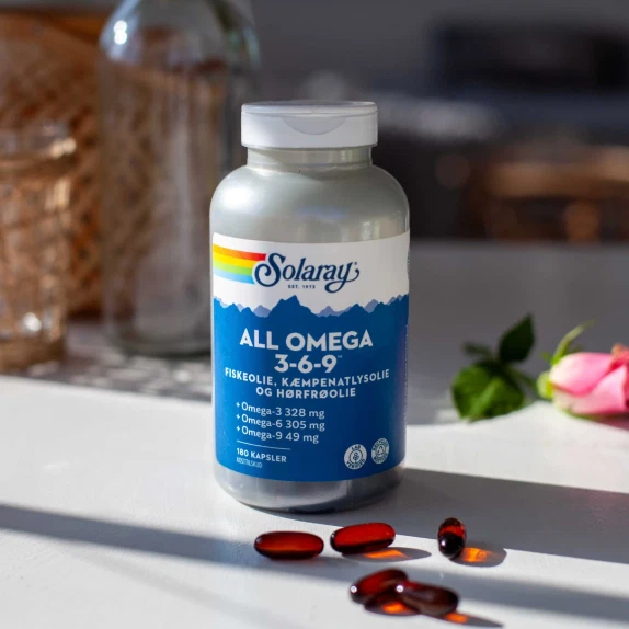 All Omega 3-6-9 Solaray 180 kapsler