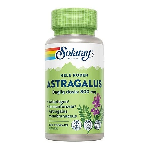 Astragalus Solaray 100 vegetabilske kapsler