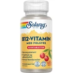 B12-Vitamin med Folsyre Solaray 90 sugetabletter