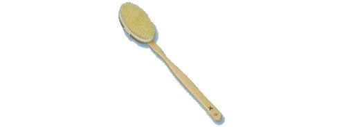 Badebørste m. naturhår lang