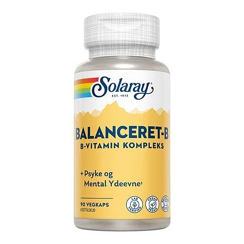 Balanceret-B Solaray 90 vegetabilske kapsler