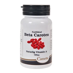 Beta Caroten Camette 100 kapsler