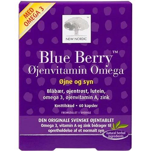 Blue Berry Øjenvitamin Omega 60 kapsler