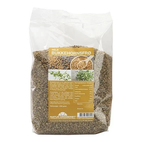 Bukkehornsfrø hele 1000 g