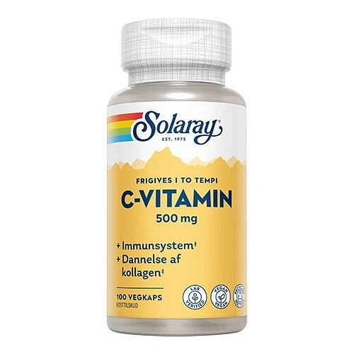 C-Vitamin 500 mg Solaray 100 kapsler