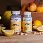 C 500+ Hyben og Citron Solaray 100 tabletter