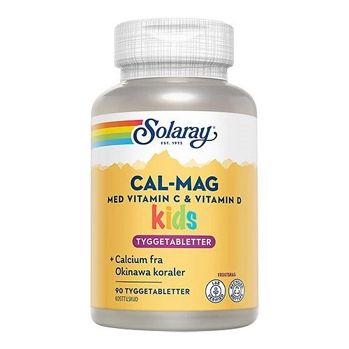 Cal-Mag Kids Solaray 90 tyggetabletter