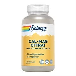 Cal-Mag Citrat med Vitamin D og K2 Solaray 240 kapsler