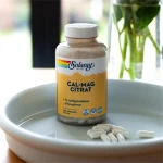 Cal-Mag Citrat Solaray 180 vegetabilske kapsler