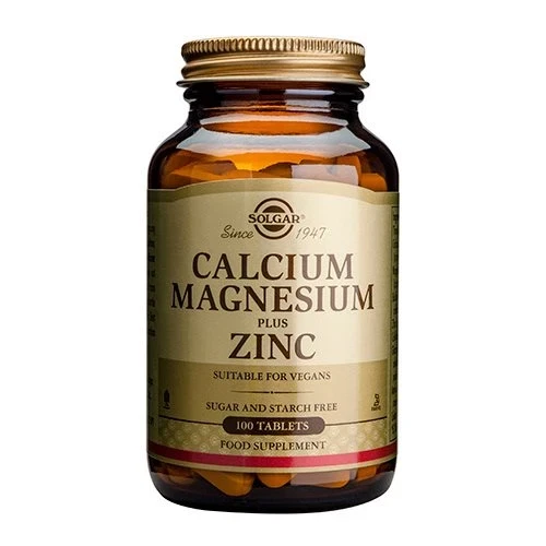 Calcium Magnesium Plus Zinc Solgar 100 tabletter