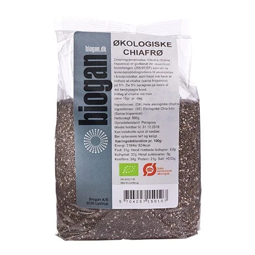Chia frø Ø 500 g