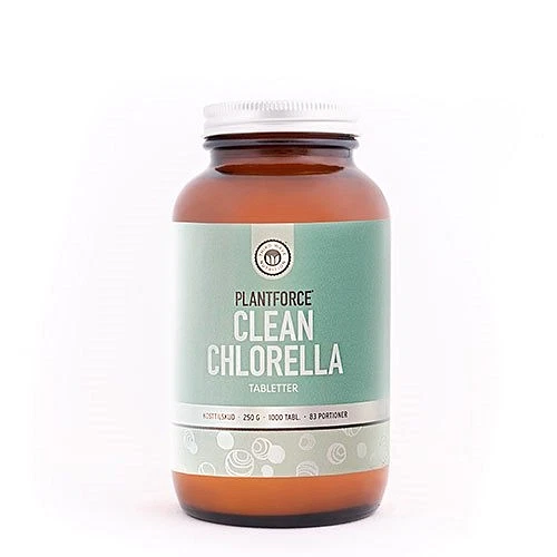 Clean Chlorella Plantforce 1000 tabletter