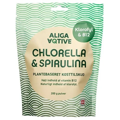 Chlorella & Spirulina Pulver 200 g.