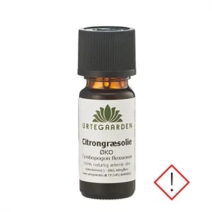Citrongræsolie æterisk olie 10 ml økologisk