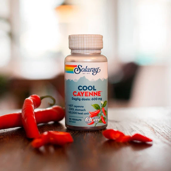 Cool Cayenne Solaray 90 vegetabilske kapsler