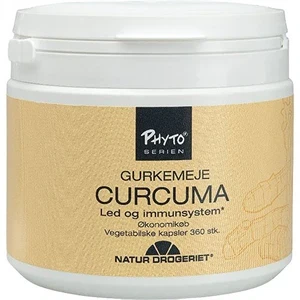 Curcuma Gurkemeje 360 vegetabilske kapsler