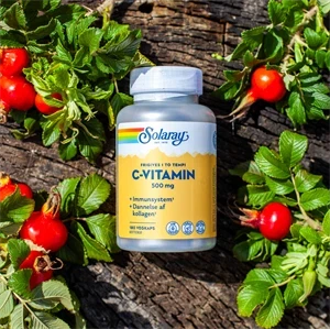 C-Vitamin 500 mg Solaray 180 kapsler