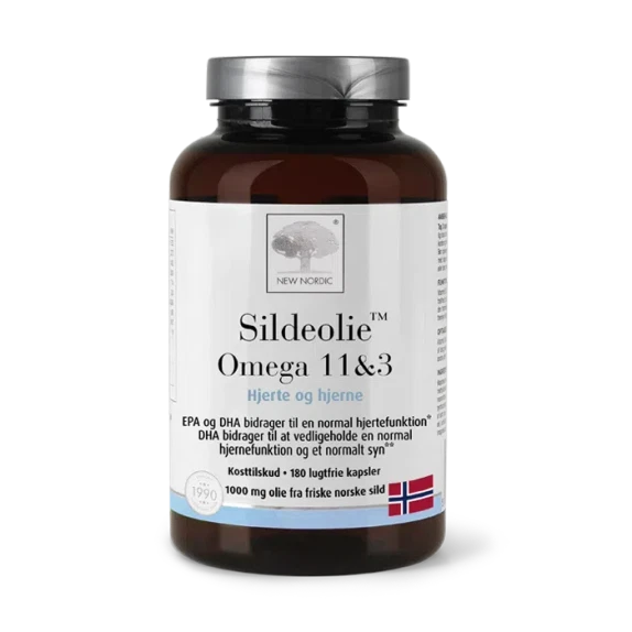New Nordic Sildeolie Omega 11 & 3 180 luftfrie kaps. 