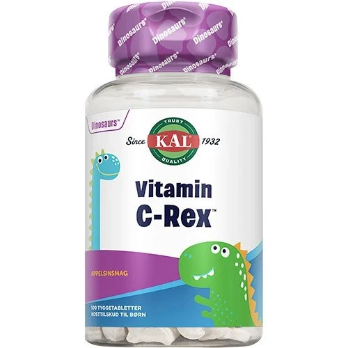Vitamin C-Rex DinoSaurs KAL 100 tyggetabletter