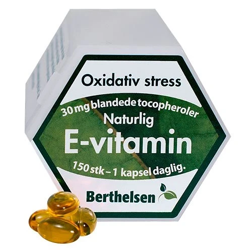 E-Vitamin Berthelsen 30 mg 150 kapsler