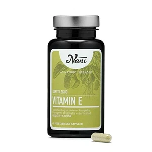 Vitamin E Nani 60 vegetabilske kapsler