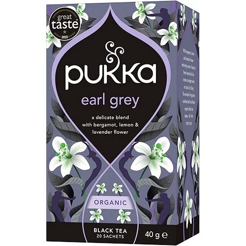 Gorgeous Earl Grey Fairtrade Pukka 20 breve øko