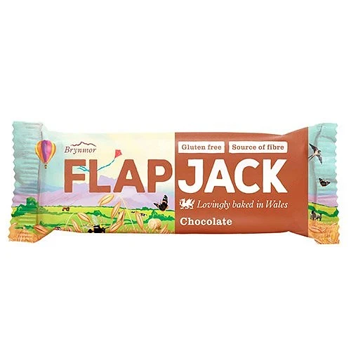 Flapjack æble og hindbær