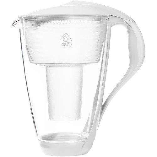 Kande i Glas Hvid Dafi 2 Liter