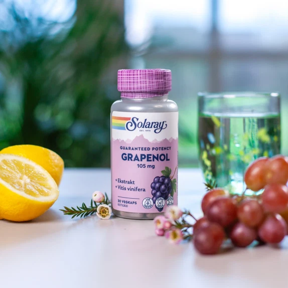 Grapenol Extrakt Solaray 30 vegetabilske kapsler