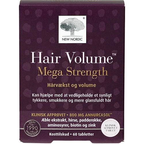 New Nordic Hair Volume Mega Strength 60 tab.