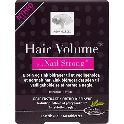 New Nordic Hair Volume + Nail Strong 60 tabletter