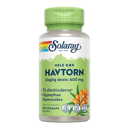 Havtorn Til Slimhinderne Solaray 100 kapsler