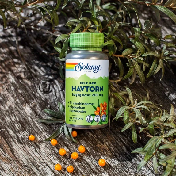Havtorn Til Slimhinderne Solaray 100 kapsler