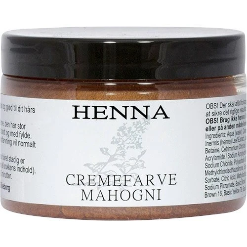 Henna Cremefarve Mahogni