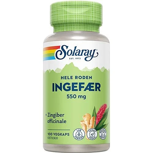 Ingefær Solaray 100 kapsler