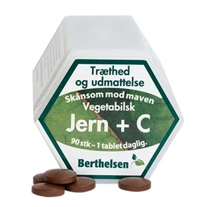 Jern 27 mg + C Berthelsen 90 vegetabilske tabletter