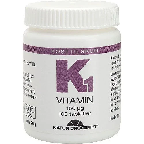 K1-Vitamin 150 mcg 100 tabletter