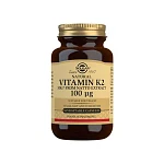 Vitamin K2 MK-7 Natto Extract 100 mcg Solgar 50 kapsler