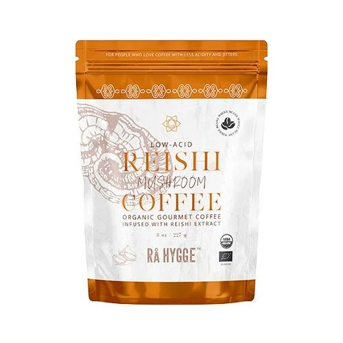 Kaffe m Reishi svampeekstrakt - hele bønner Ø 227 g