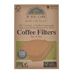 Coffee Filters no 4 ubleget If You Care 100 stk. økologisk