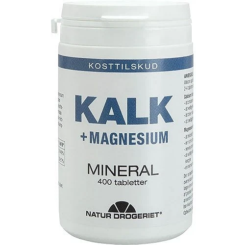 Kalk + Magnesium Mineral 400 tabletter