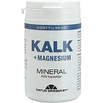 Kalk + Magnesium Mineral 400 tabletter