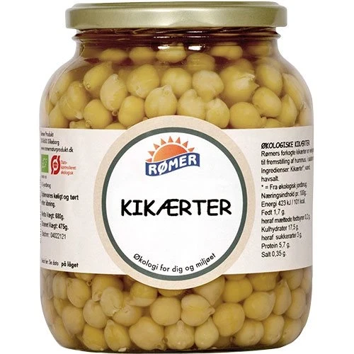 Kikærter i vand Ø 660 g