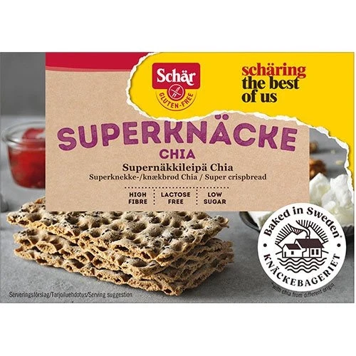 Knækbrød Chia glutenfri Semper 140 g