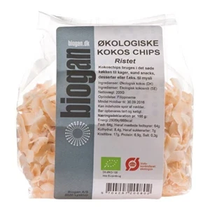 Kokoschips Ristet 200 g økologisk